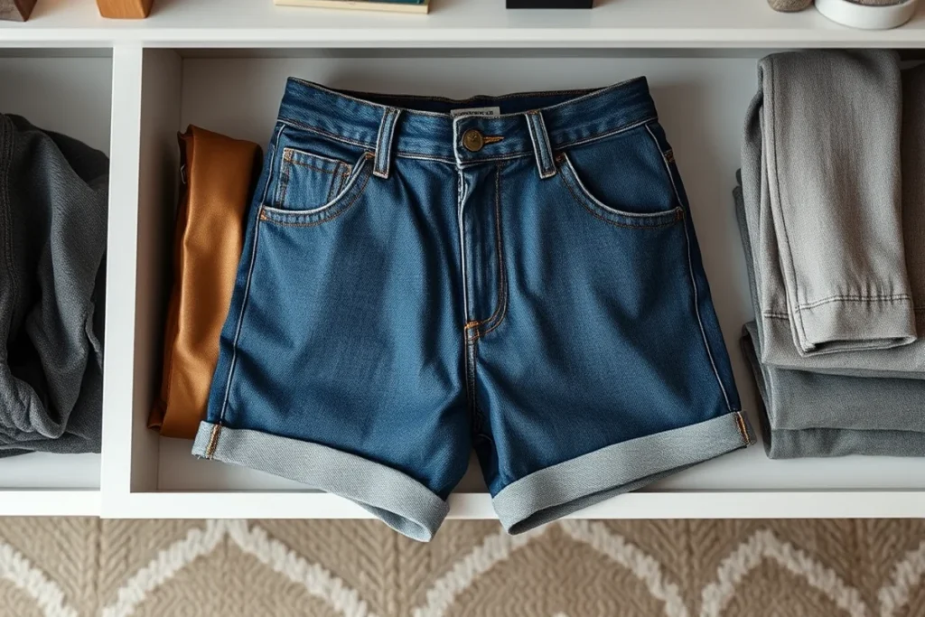 High Waisted Denim Shorts