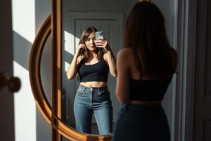 High Waisted Flare Jeans